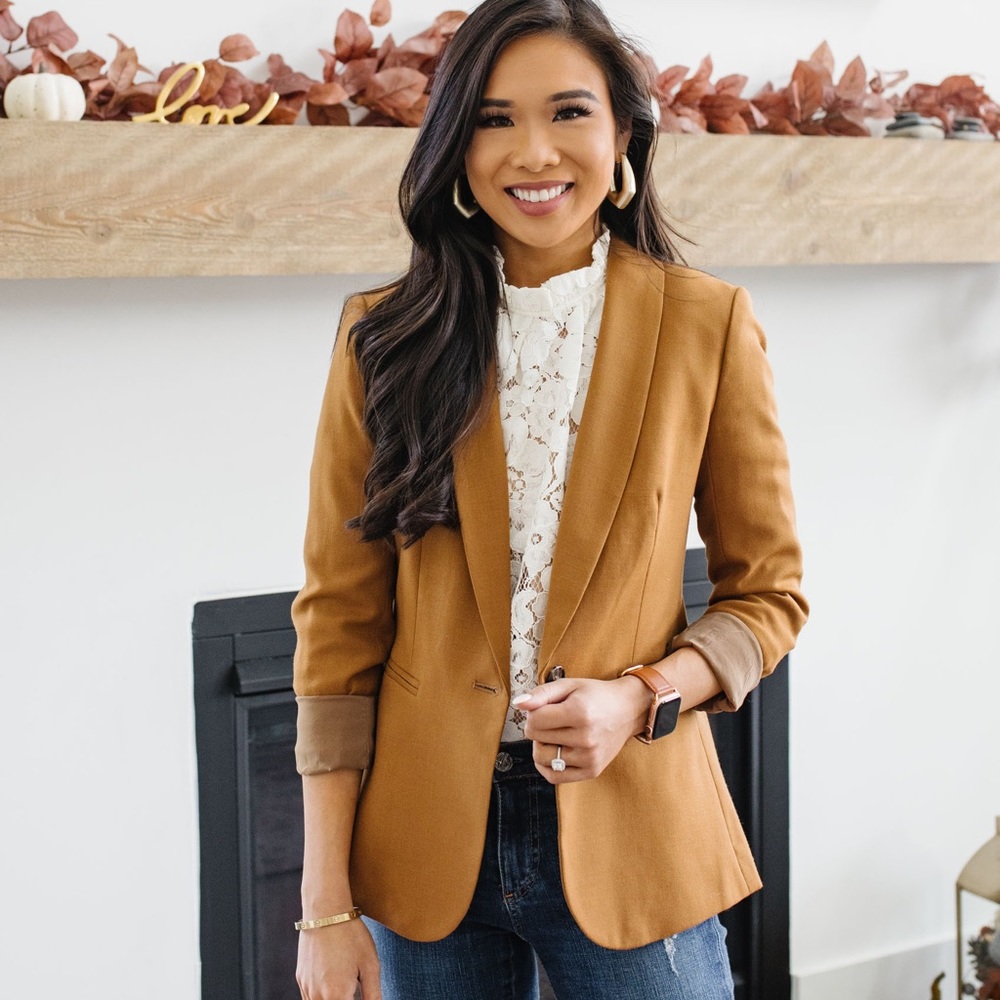 J. Crew Caramel Brown Tailored Blazer